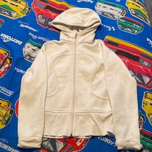 White lulu lemon hoodie